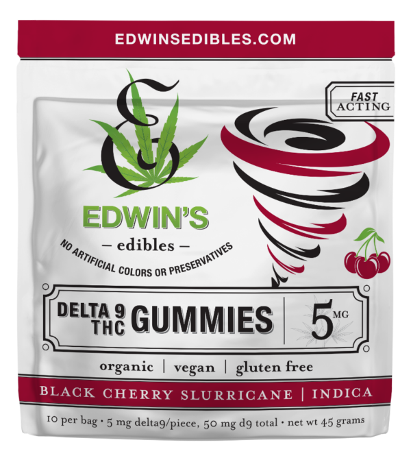 Edwins Black Cherry Slurricane Indica Fast-Acting Gummies