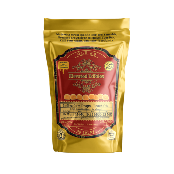 Sweet Sensi Elevated Gum Drops – Peach (Indica)