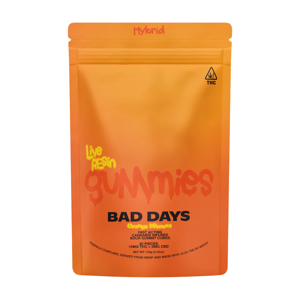Bad Days Orange Mimosa Live Resin Gummies