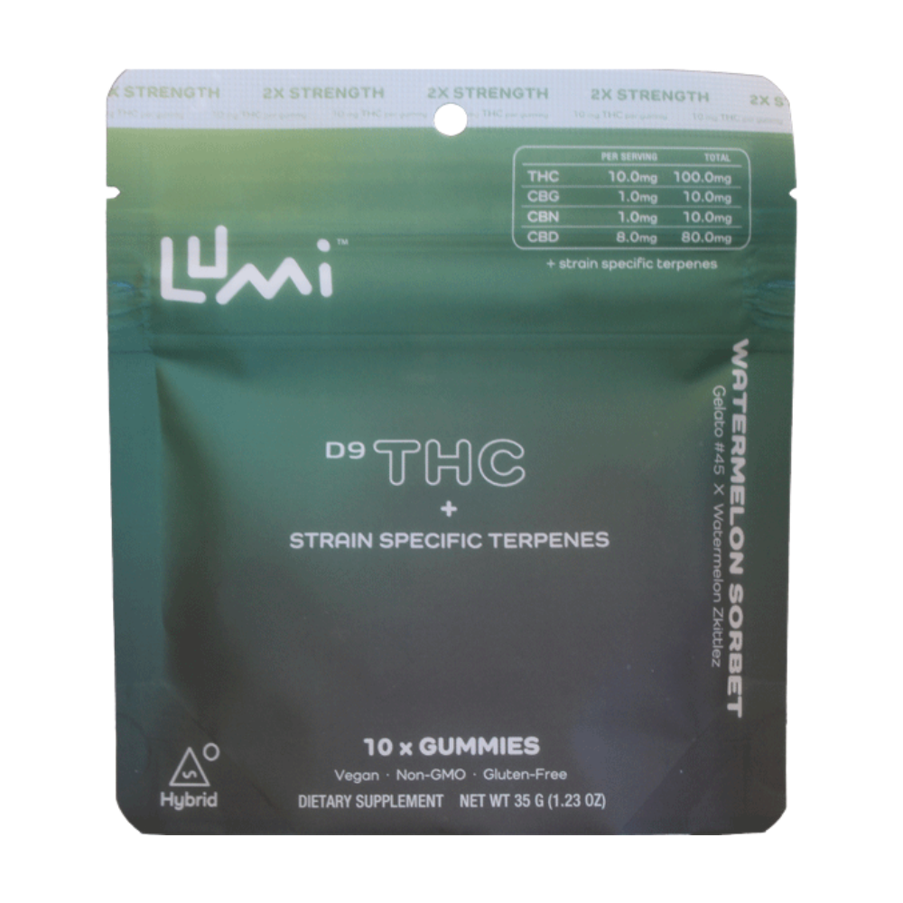 Lumi Watermelon Sorbet Hybrid Gummies