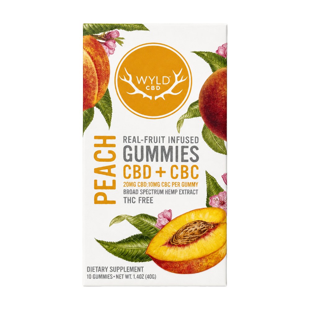 Wyld CBD + CBC Peach Gummies