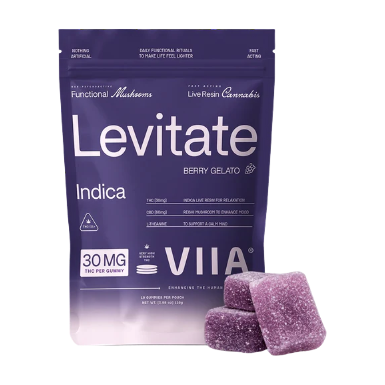 VIIA Levitate Indica Gummies