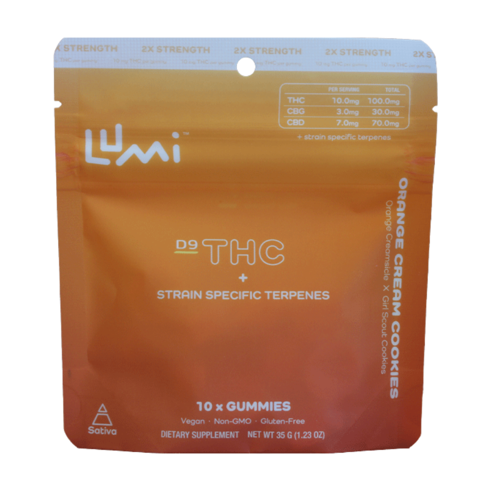 Lumi Orange Cream Cookies Sativa Gummies