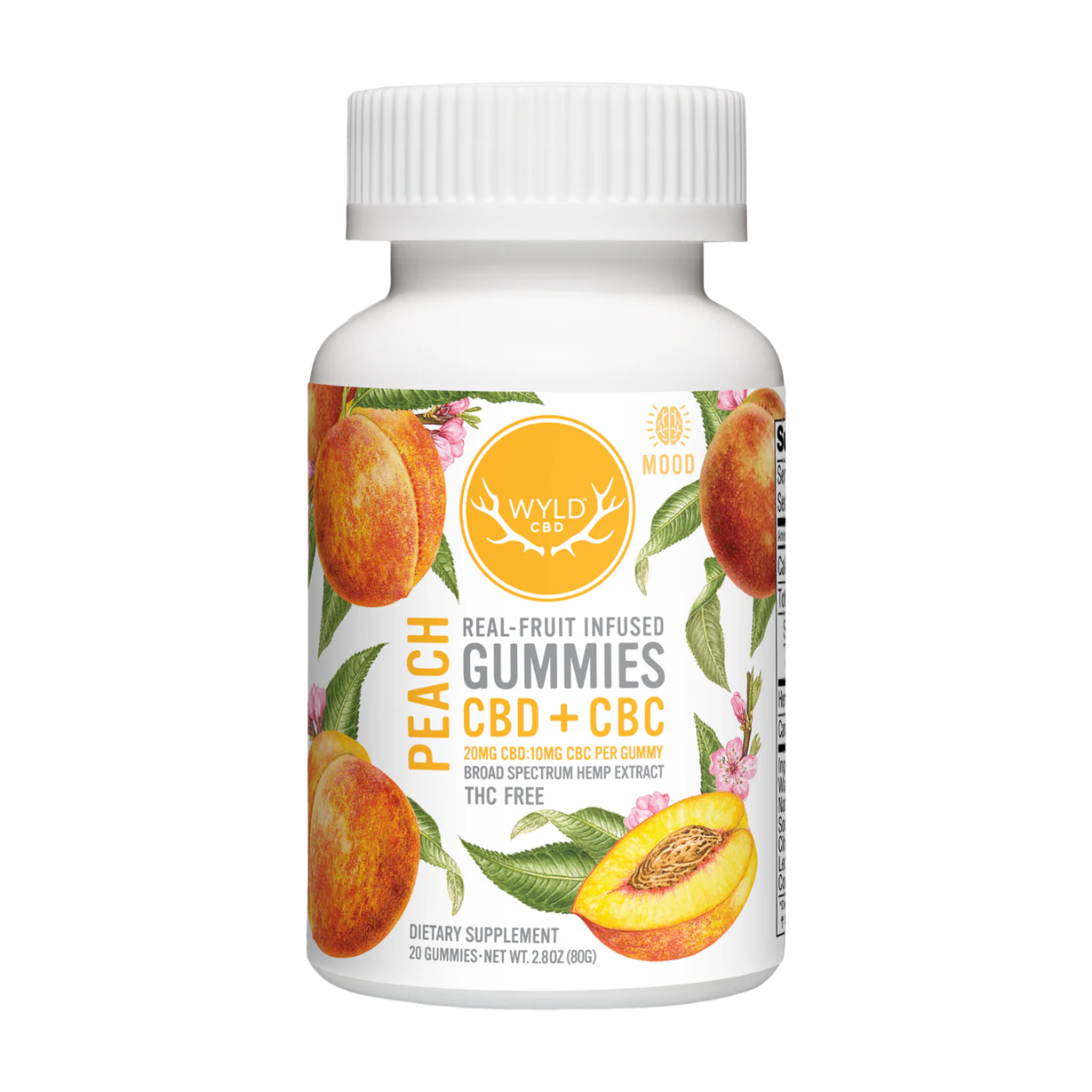 Wyld CBD + CBC Peach Gummies