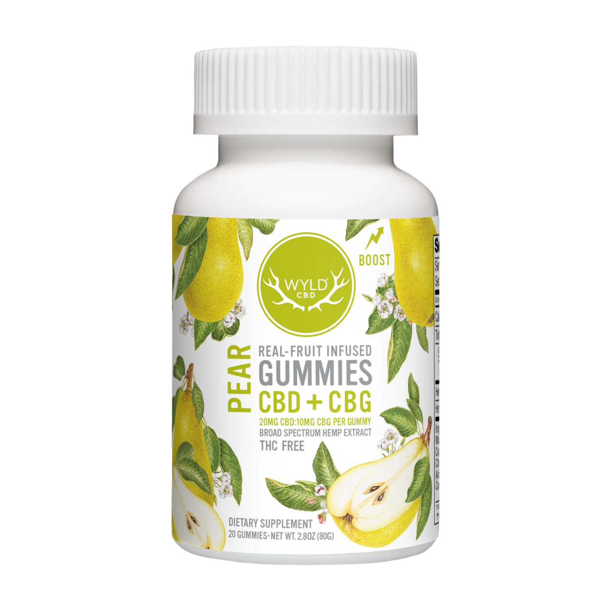 Wyld CBD + CBG Pear Gummies