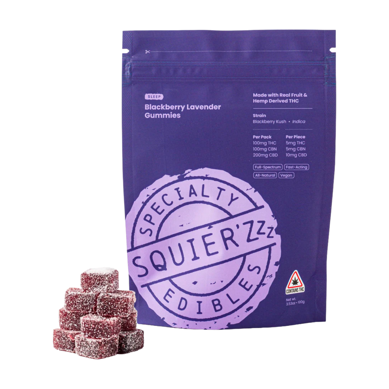 Squier’s Blackberry Lavender Sleep Gummies
