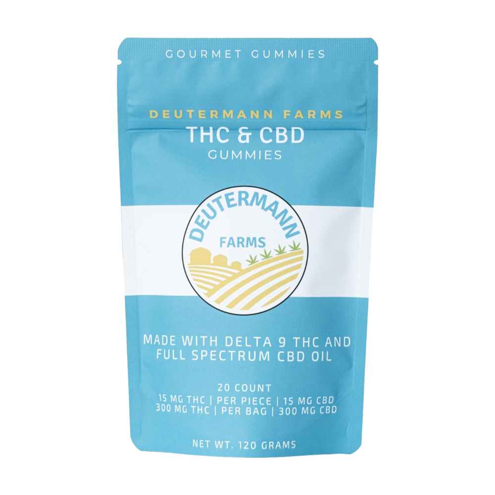 Deutermann Farms 1:1 THC + CBD Gummies