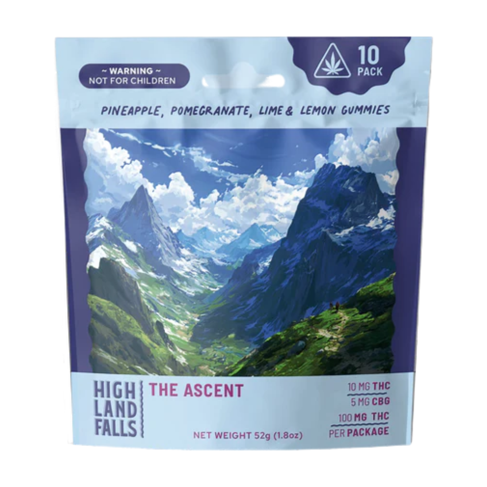 Highland Falls The Ascent THC + CBG Gummies