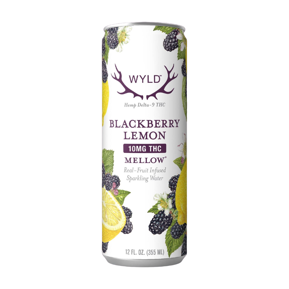 Wyld Mellow Blackberry Lemon Sparkling Water